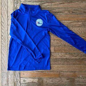 Team 365 Youth 76ers quarter zip.